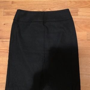 Wool black skirt